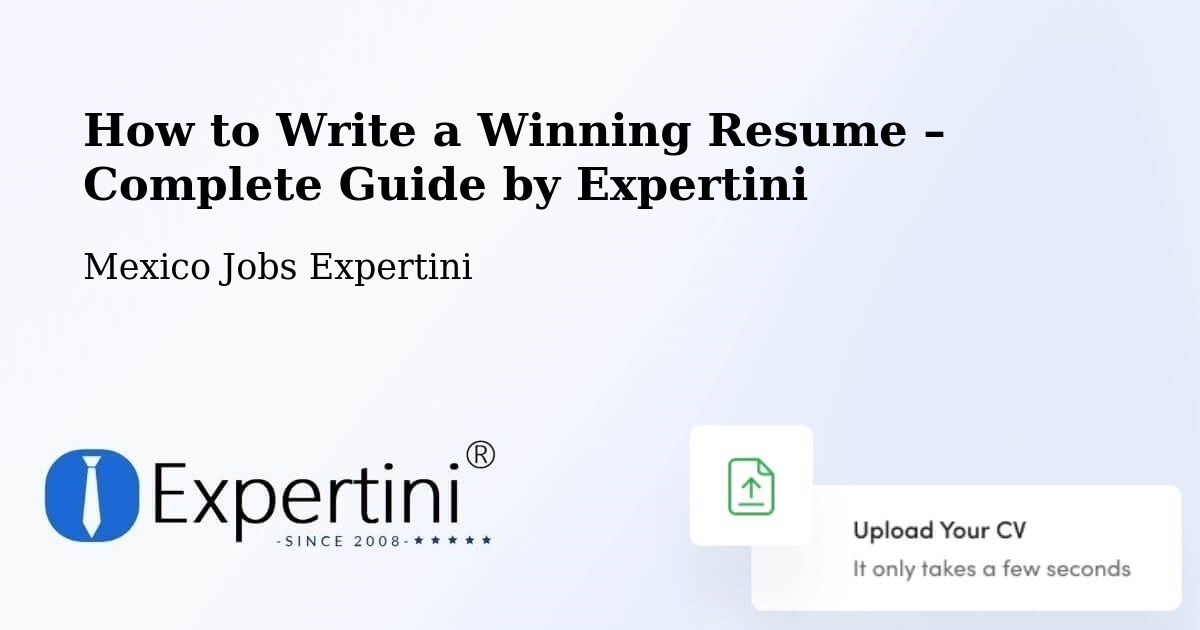 Resume Writing Guide for Job Seekers – Malinalco - Malinalco, Mexico Jobs Expertini